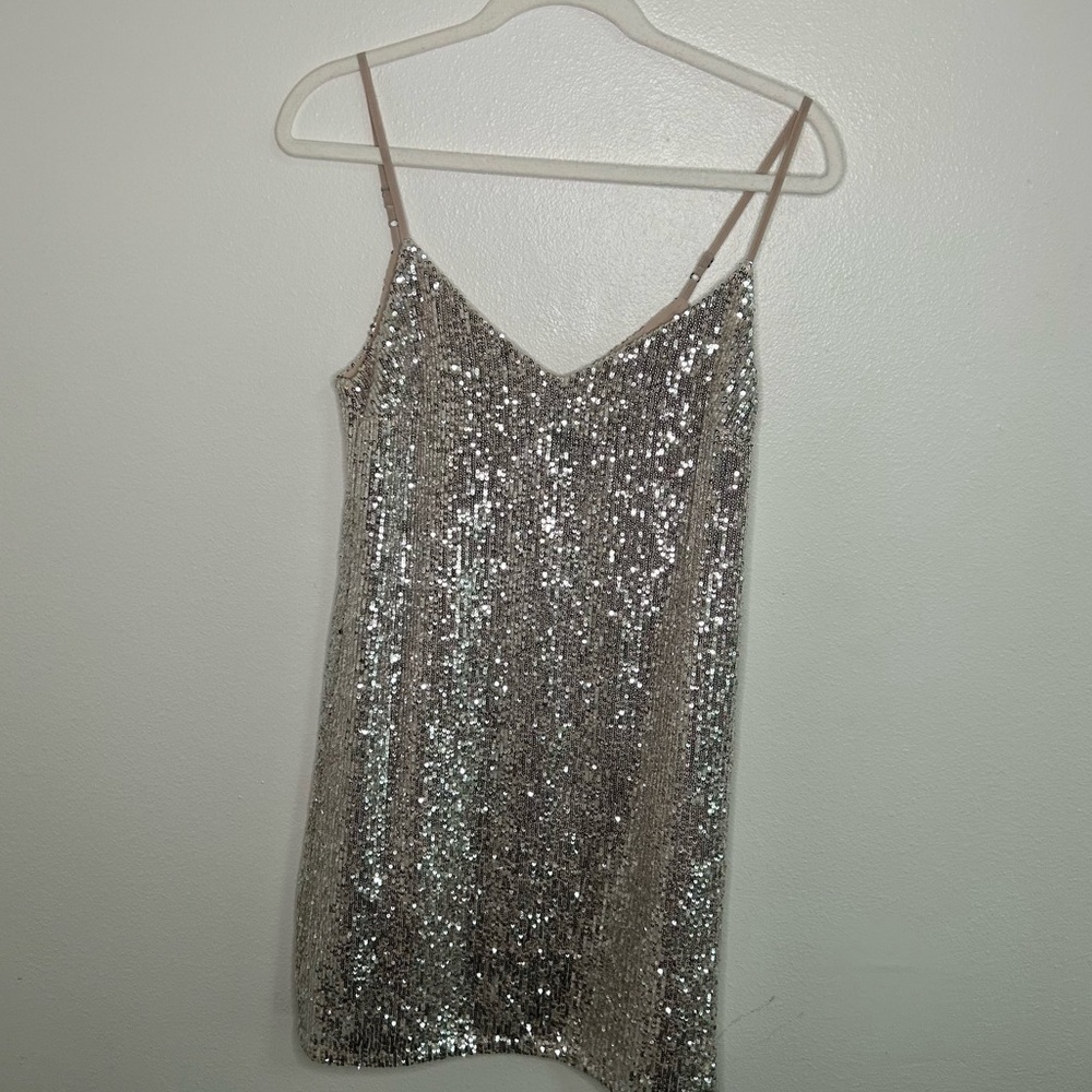 Banana Republic Silver and Gold Women's dress